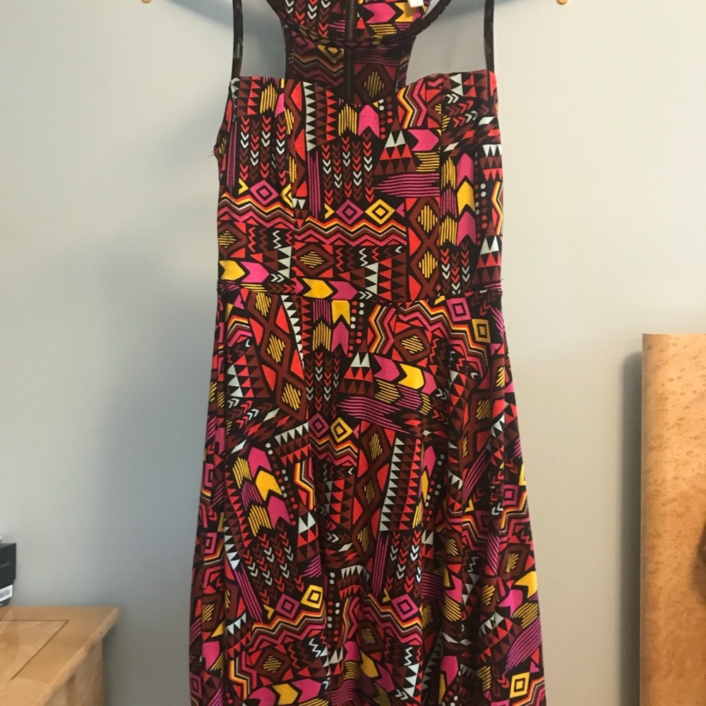 Xhilaration Vibrant Aztec/Tribal Sundress